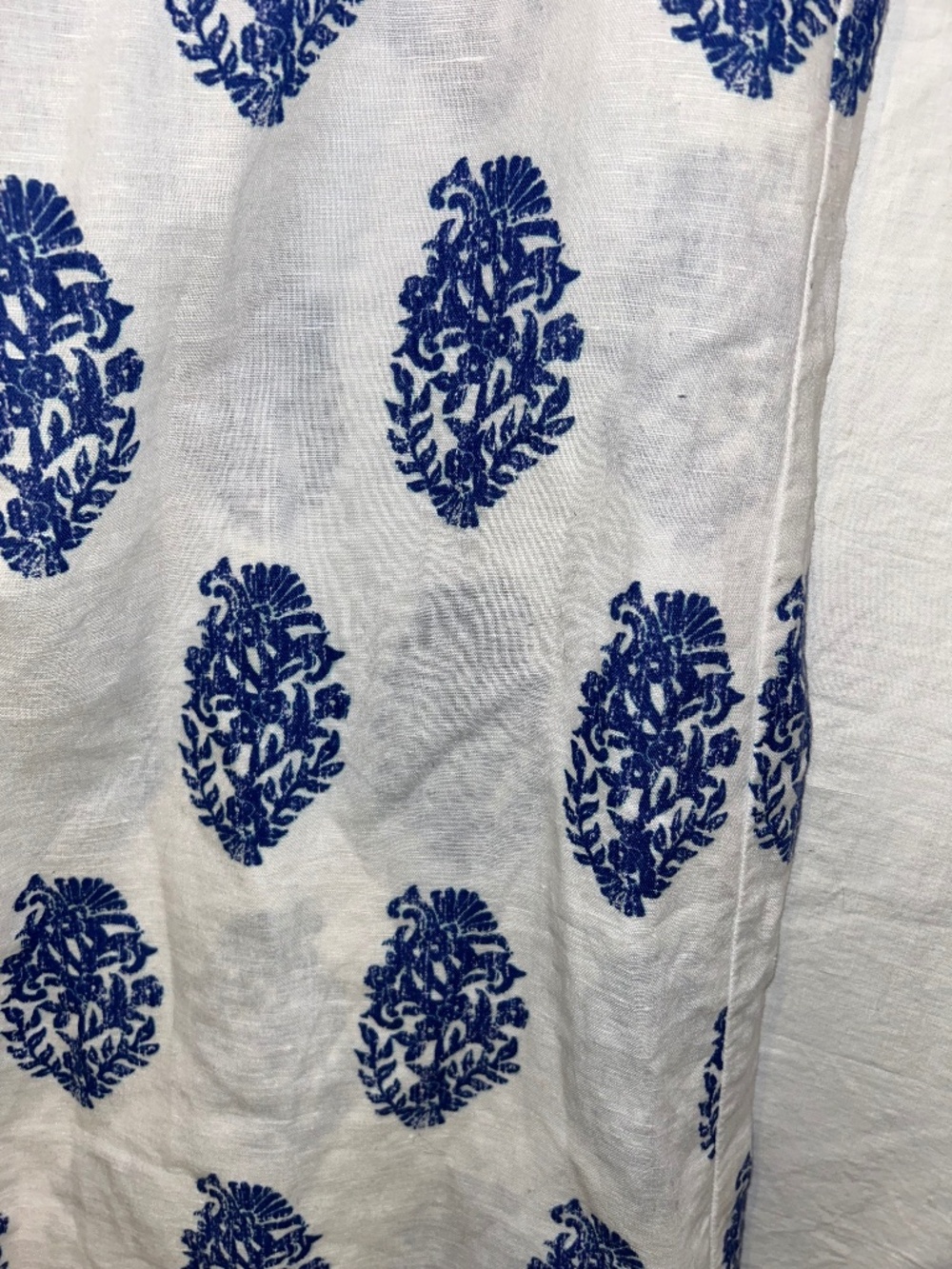 Vineyard Vines Spring Blue & white printed blossoms tunic top shirt dress S - Picture 3 of 5